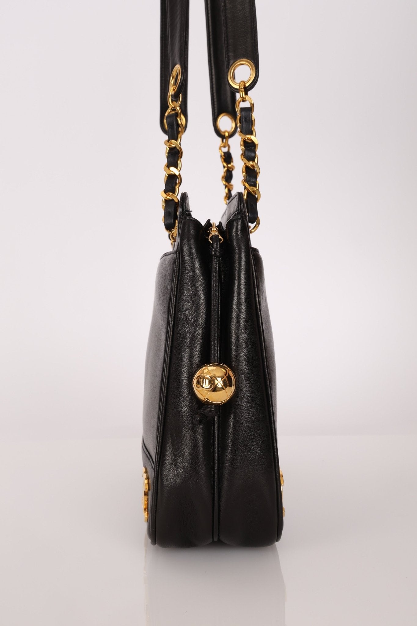 Chanel 1994 Lambskin Triple CC Shoulder Bag 24K GP - FashioNica