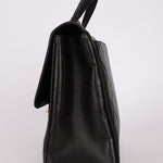 Chanel 1994 Lambskin Turnlock Top Handle Kelly - FashioNica