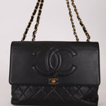 Chanel 1994 Maxi CC Timeless Turnlock Flap Bag 24K GP - FashioNica