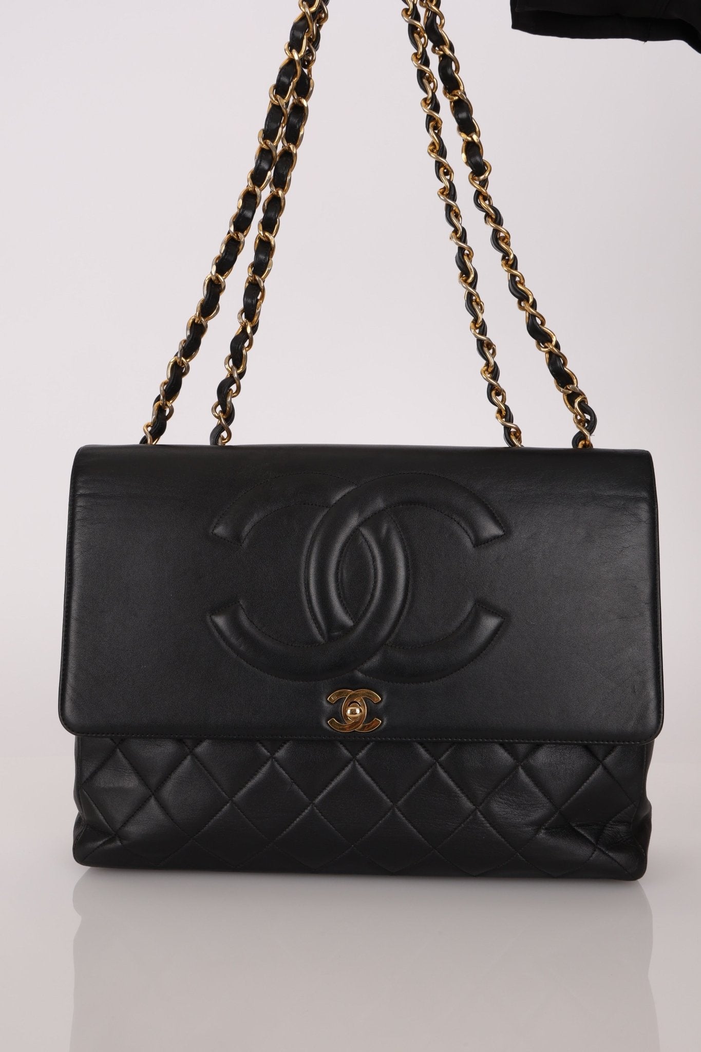 Chanel 1994 Maxi CC Timeless Turnlock Flap Bag 24K GP - FashioNica