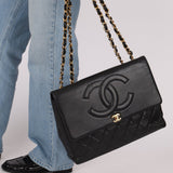 Chanel 1994 Maxi CC Timeless Turnlock Flap Bag 24K GP - FashioNica