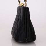 Chanel 1994 Satin Kisslock 24K GP Chain Mini Crossbody - FashioNica