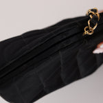 Chanel 1994 Satin Kisslock 24K GP Chain Mini Crossbody - FashioNica