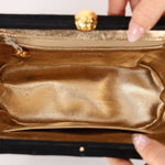 Chanel 1994 Satin Kisslock 24K GP Chain Mini Crossbody - FashioNica