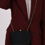 Chanel 1994 Satin Kisslock 24K GP Chain Mini Crossbody - FashioNica