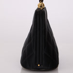 Chanel 1994 Satin Kisslock 24K GP Chain Mini Crossbody - FashioNica