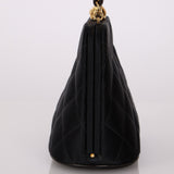 Chanel 1994 Satin Kisslock 24K GP Chain Mini Crossbody - FashioNica