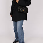 Chanel 1994 Small Black Diana 24K GP - FashioNica