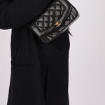 Chanel 1994 Small Black Diana 24K GP - FashioNica