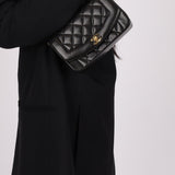 Chanel 1994 Small Black Diana 24K GP - FashioNica