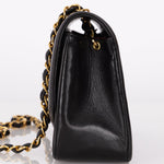Chanel 1994 Small Black Diana 24K GP - FashioNica