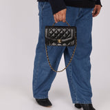 Chanel 1994 Small Black Diana 24K GP - FashioNica