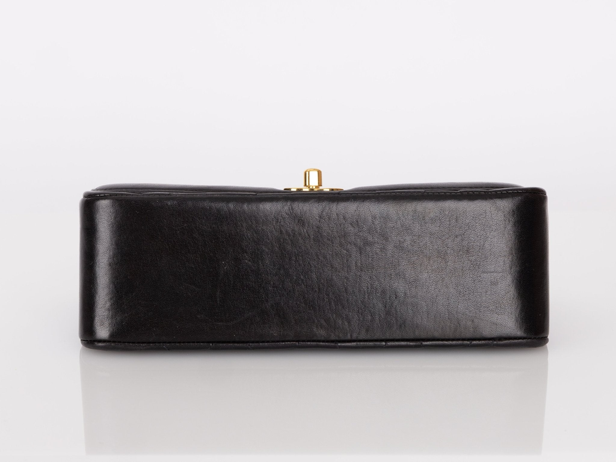 Chanel 1994 Small Black Diana 24K GP - FashioNica