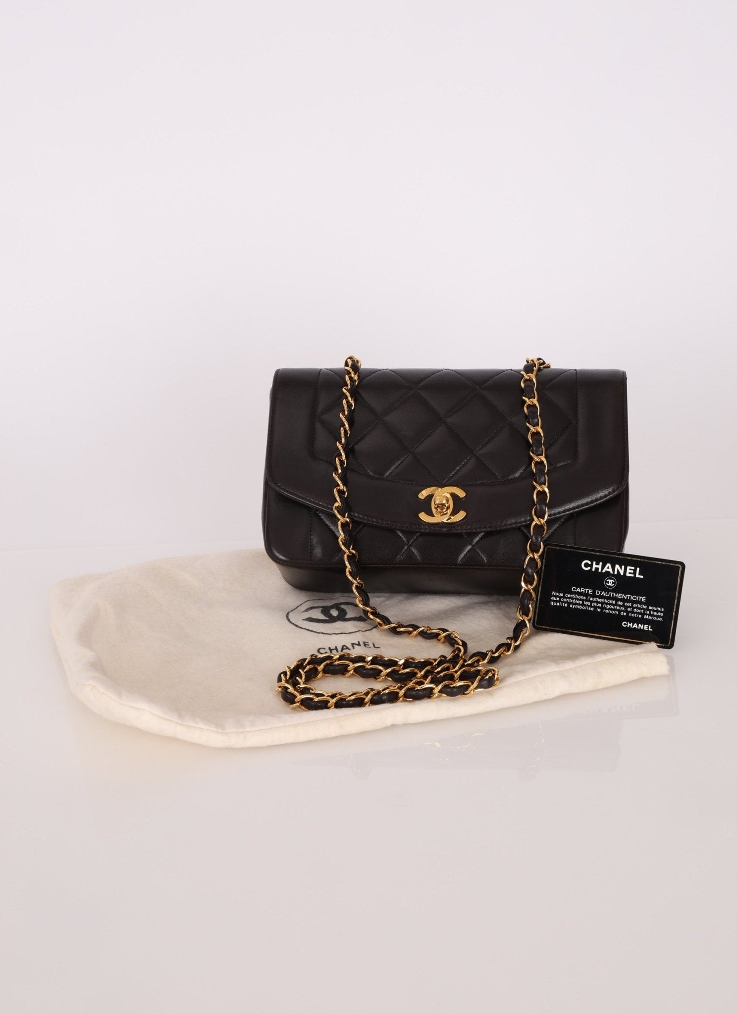Chanel 1994 Small Lambskin Diana - FashioNica