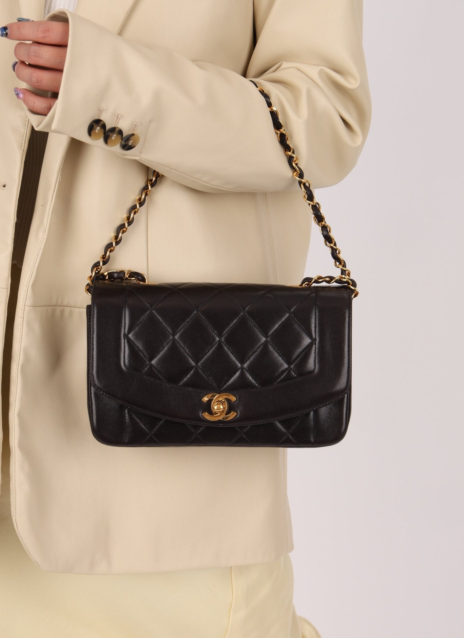Chanel 1994 Small Lambskin Diana - FashioNica