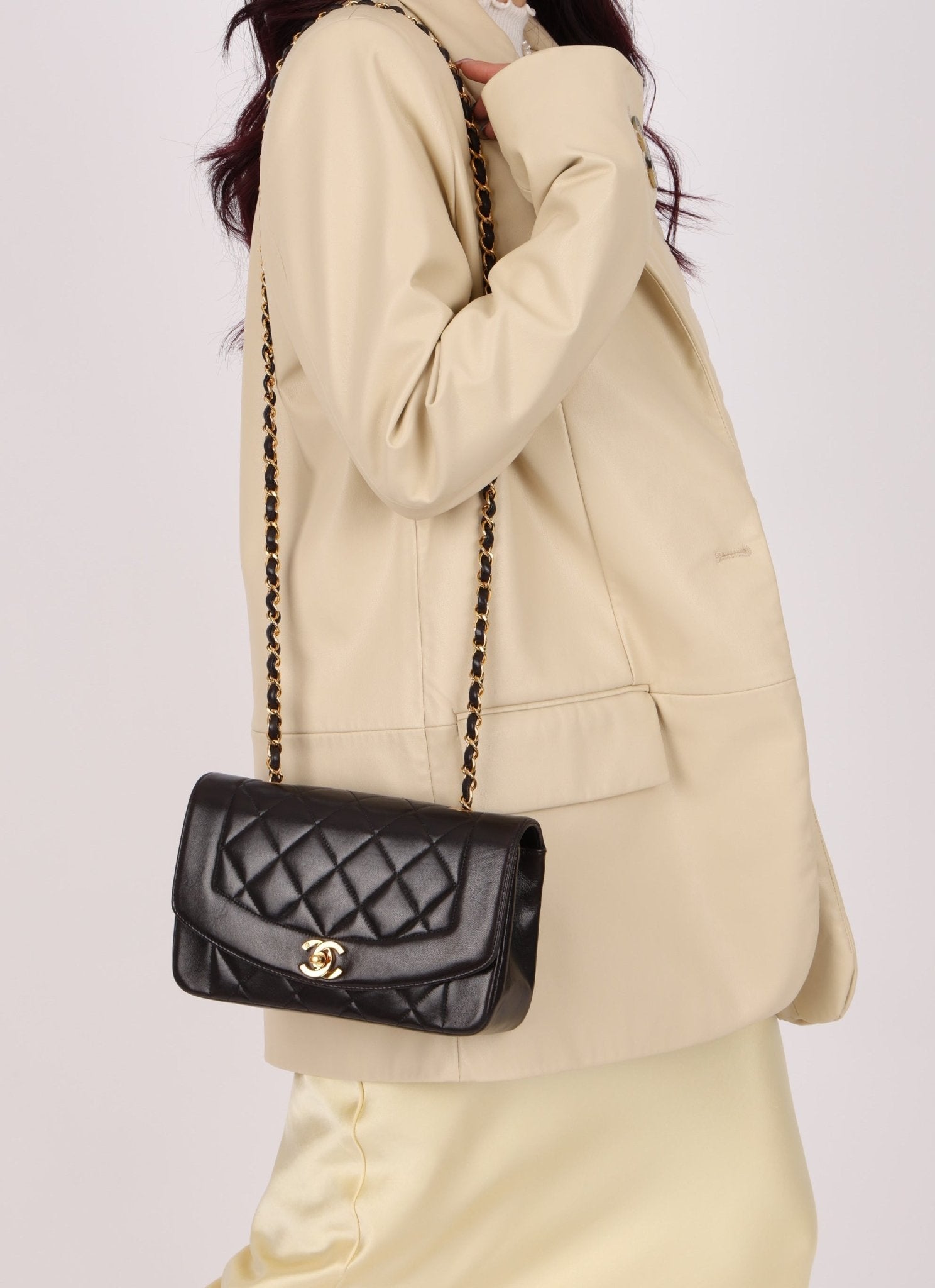 Chanel 1994 Small Lambskin Diana - FashioNica