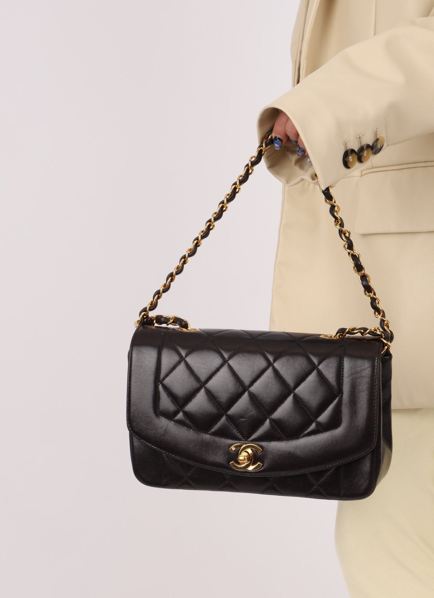 Chanel 1994 Small Lambskin Diana - FashioNica