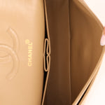 Chanel 1994 Taupe Lambskin Medium Double Flap 24K GP - FashioNica