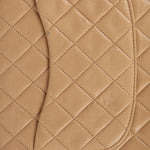 Chanel 1994 Taupe Lambskin Medium Double Flap 24K GP - FashioNica