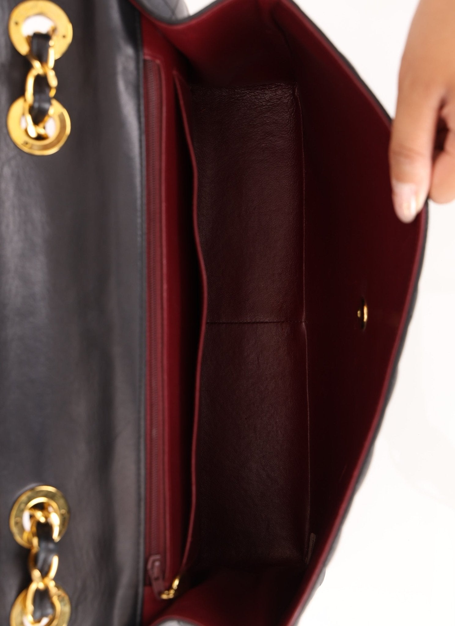 Chanel 1994 XL Logo Lambskin Jumbo Single Flap - FashioNica