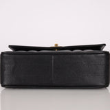 Chanel 1995 Caviar Mademoiselle Small Kelly Top Handle 24k GP - FashioNica