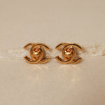 Chanel 1995 CC Turnlock Clip - On Earrings 24K GP - FashioNica