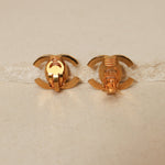 Chanel 1995 CC Turnlock Clip - On Earrings 24K GP - FashioNica