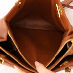 Chanel 1995 Chestnut Caviar Turnlock Pocket Tote 24K GP - FashioNica