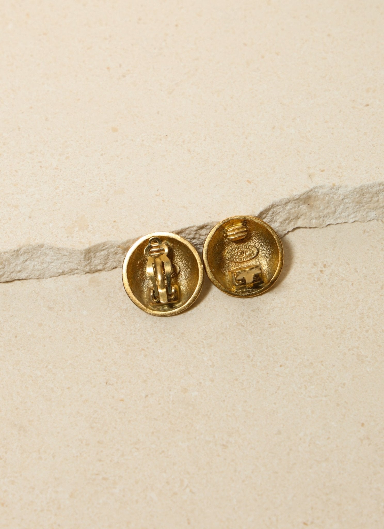 Chanel 1995 Dome Clip - On Earrings - FashioNica