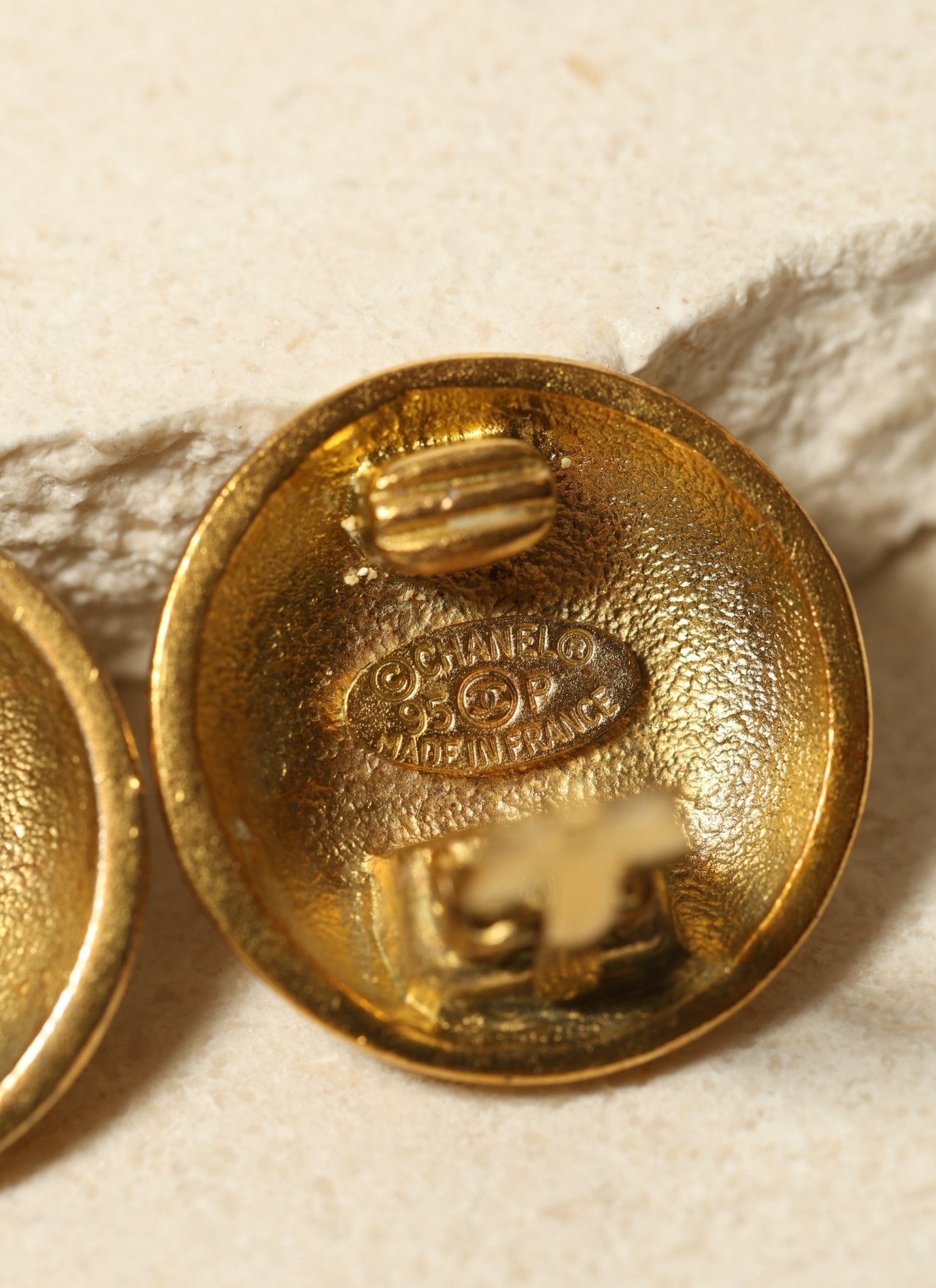 Chanel 1995 Dome Clip - On Earrings - FashioNica