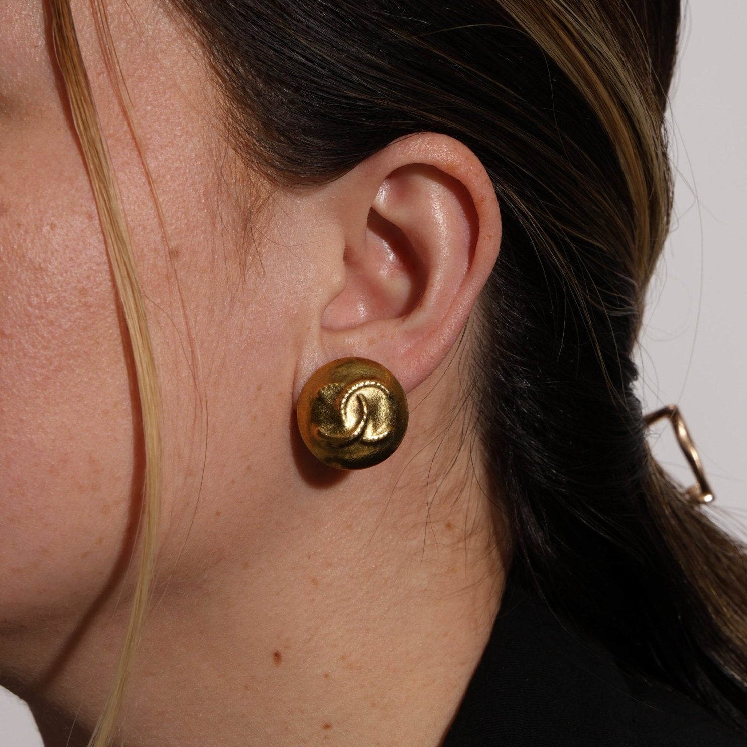 Chanel 1995 Dome Clip - On Earrings - FashioNica
