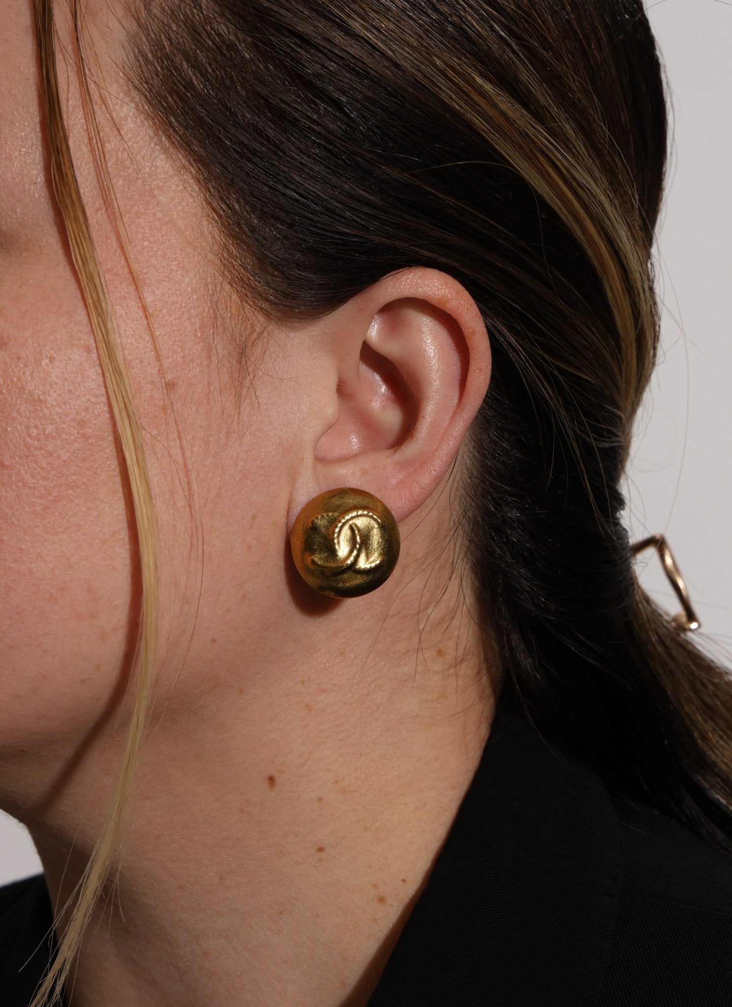 Chanel 1995 Dome Clip - On Earrings - FashioNica
