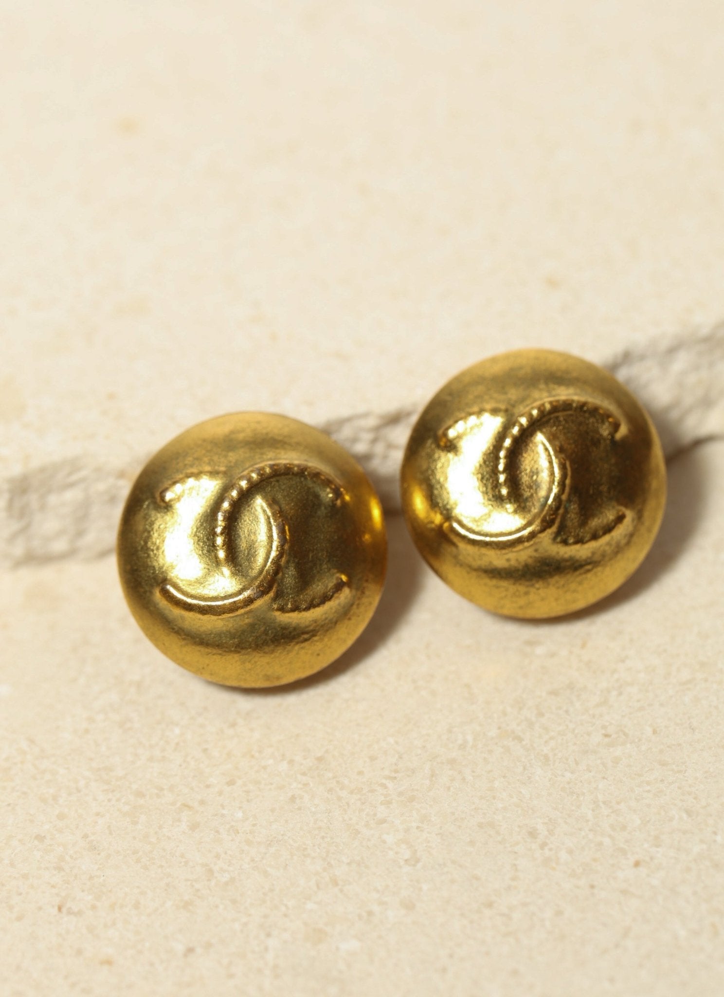 Chanel 1995 Dome Clip - On Earrings - FashioNica
