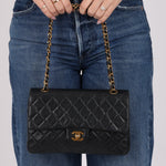 Chanel 1995 Lambskin Classic Medium Double Flap 24K GP - FashioNica