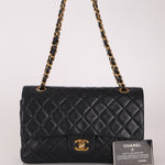 Chanel 1995 Lambskin Classic Medium Double Flap 24K GP - FashioNica