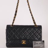 Chanel 1995 Lambskin Classic Medium Double Flap 24K GP - FashioNica