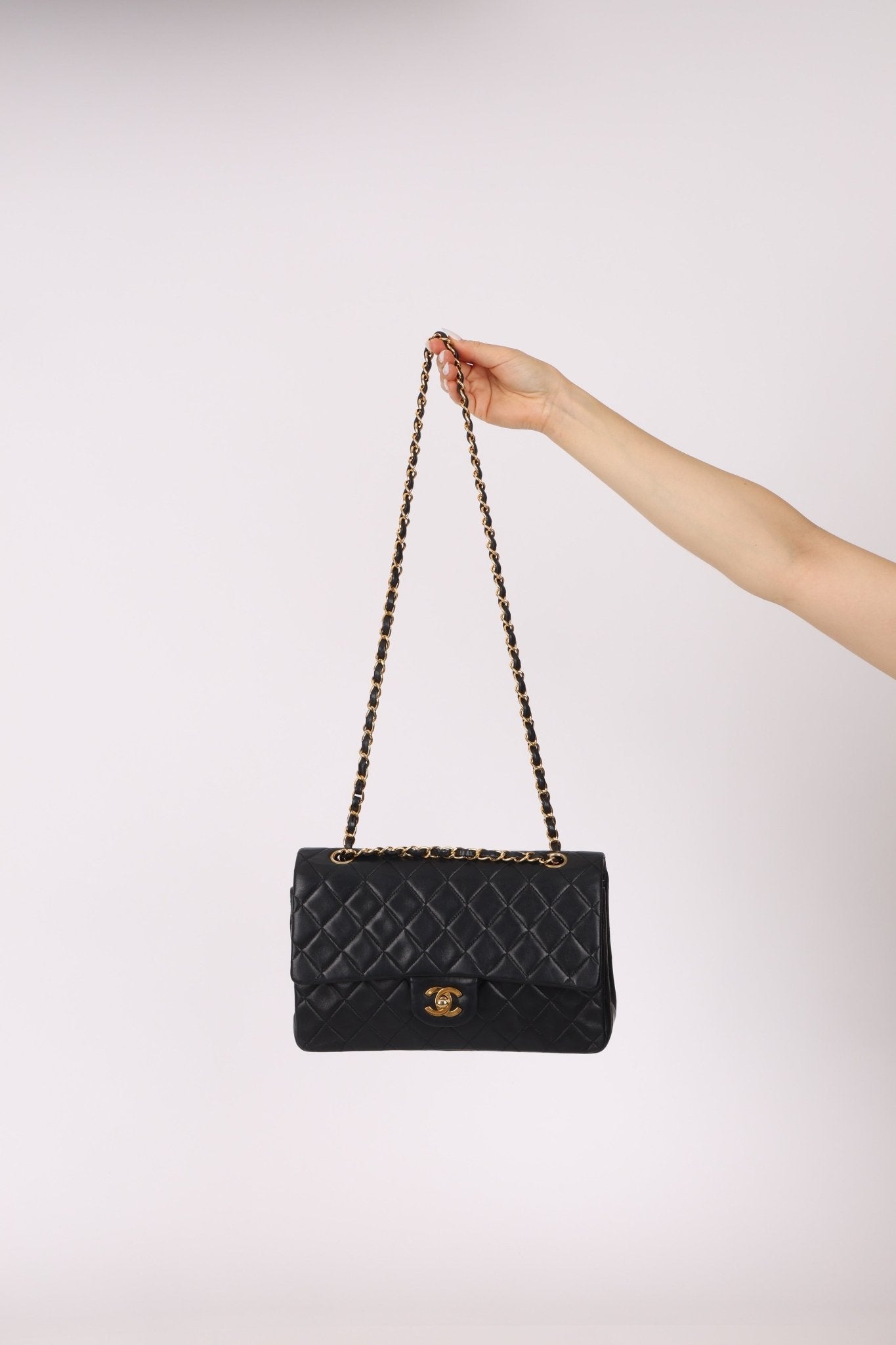 Chanel 1995 Lambskin Classic Medium Double Flap 24K GP - FashioNica