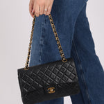 Chanel 1995 Lambskin Classic Medium Double Flap 24K GP - FashioNica
