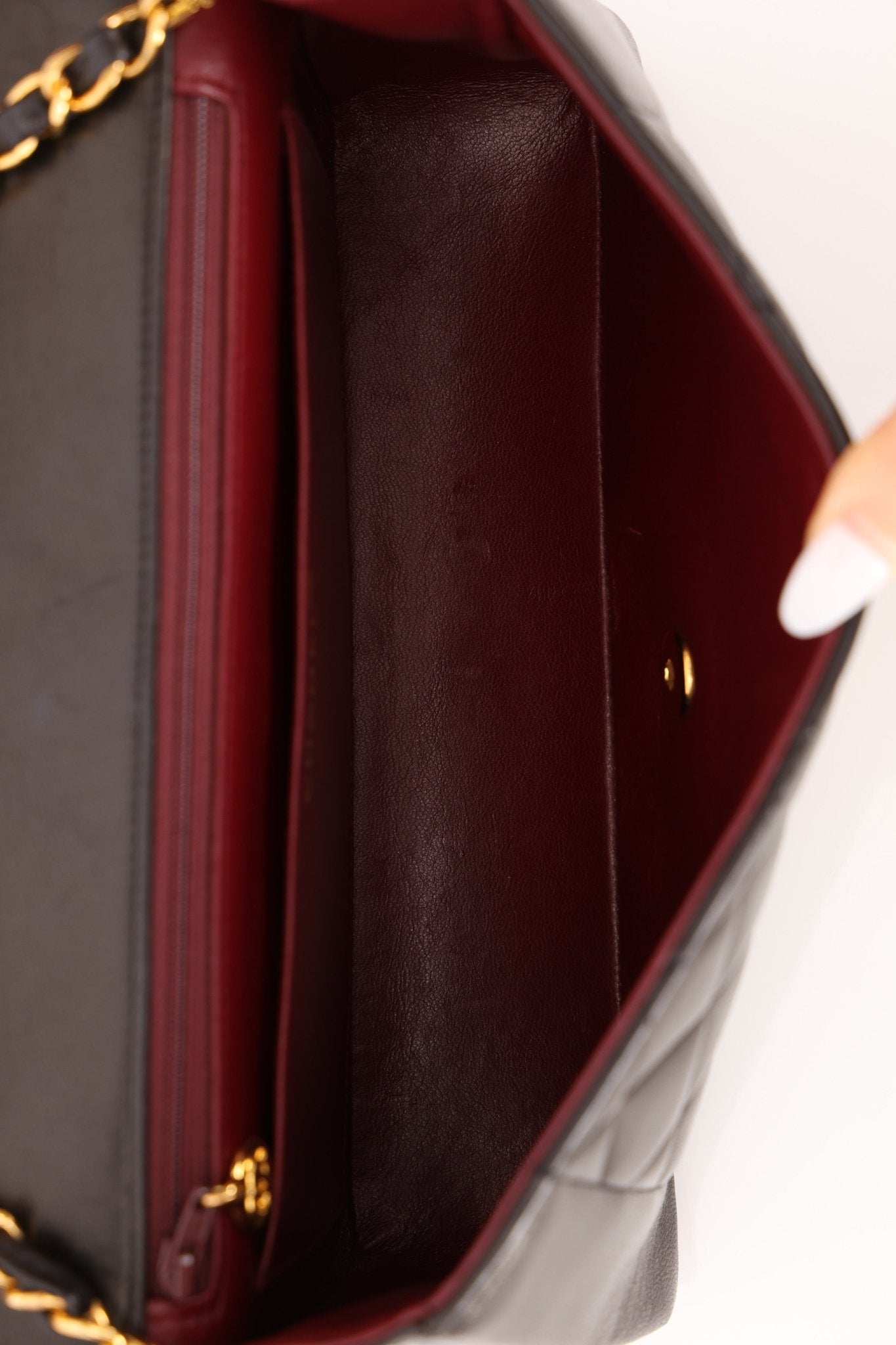 Chanel 1995 Lambskin Medium Diana Flap 24K GP - FashioNica