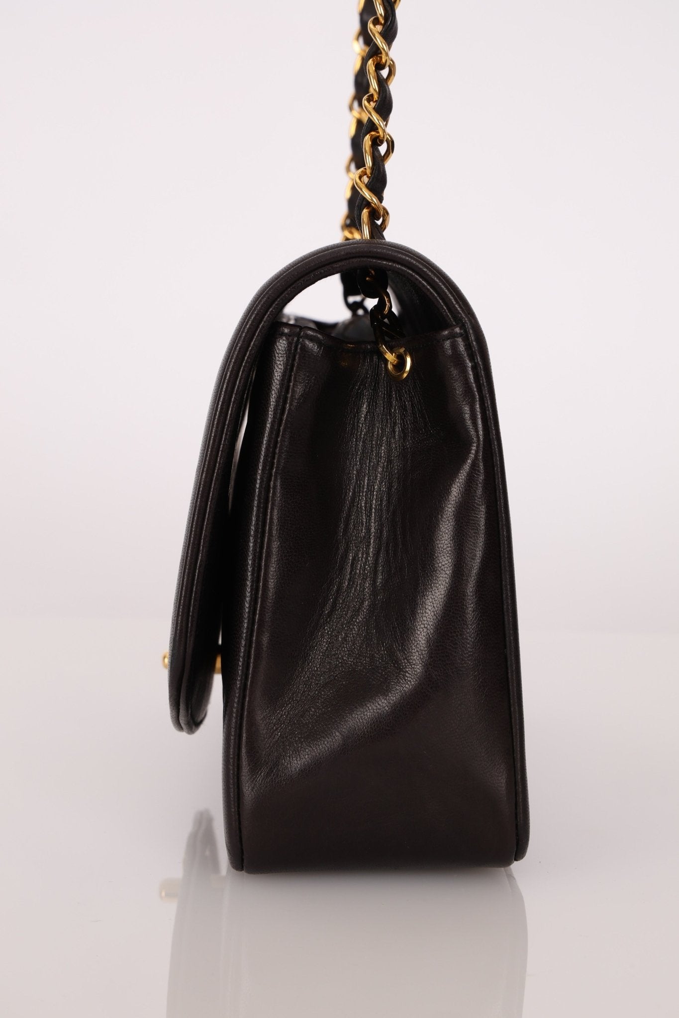 Chanel 1995 Lambskin Medium Diana Flap 24K GP - FashioNica