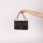 Chanel 1995 Lambskin Medium Diana Flap 24K GP - FashioNica