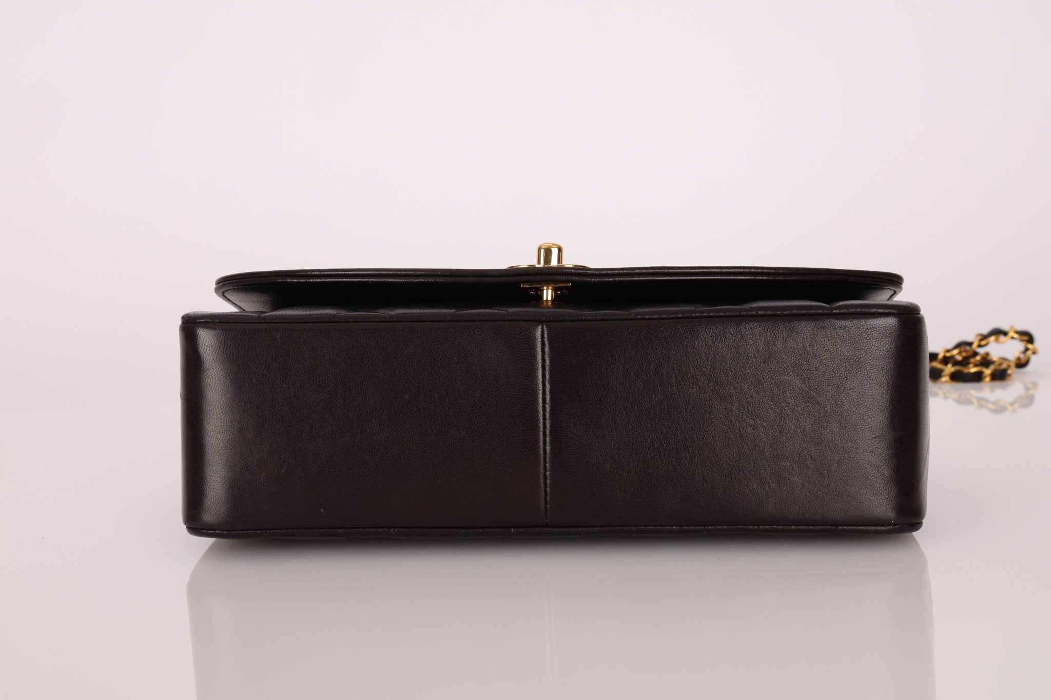 Chanel 1995 Lambskin Medium Diana Flap 24K GP - FashioNica