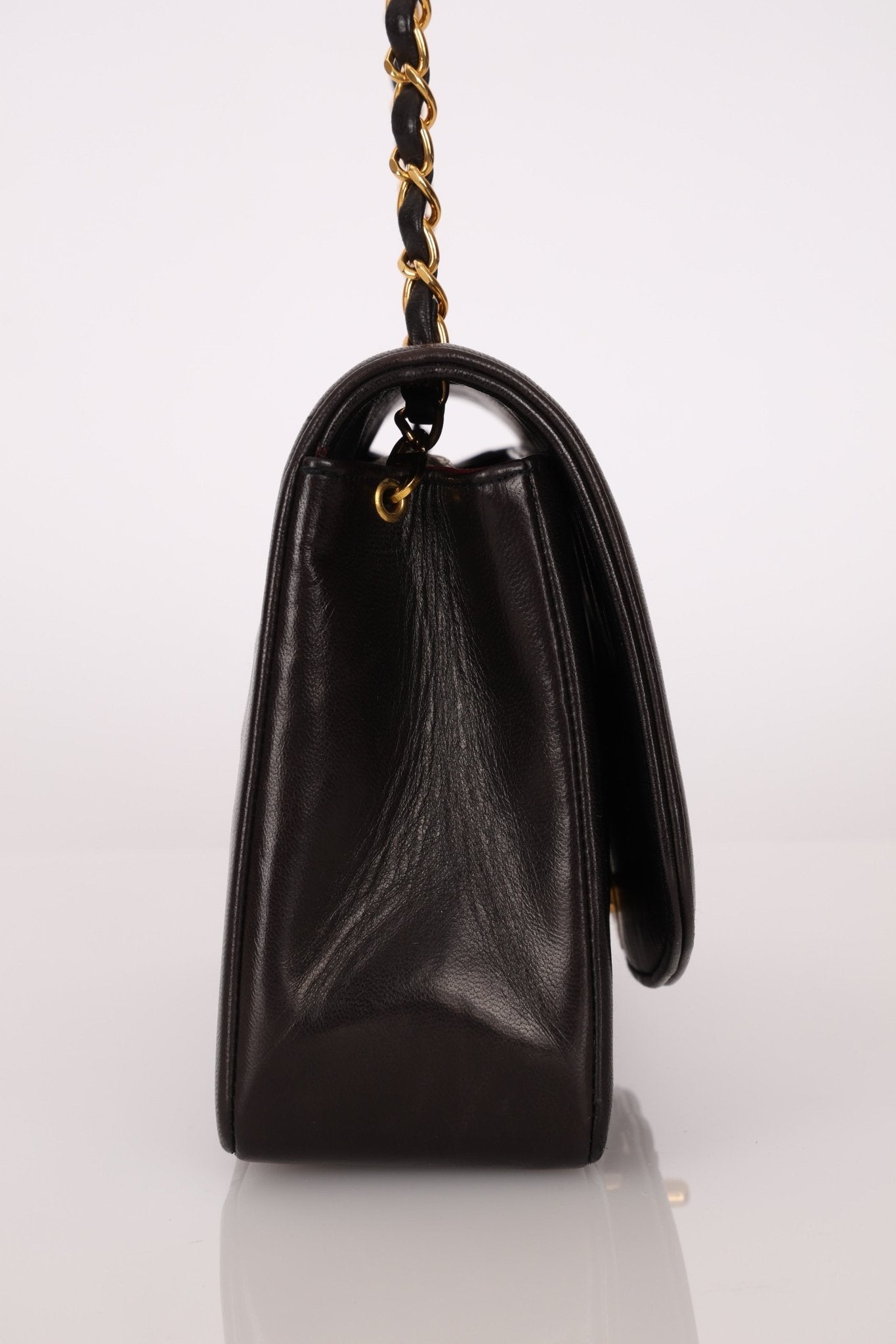 Chanel 1995 Lambskin Medium Diana Flap 24K GP - FashioNica