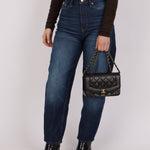 Chanel 1995 Lambskin Small Diana Flap 24K GP - FashioNica