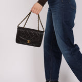 Chanel 1995 Lambskin Small Diana Flap 24K GP - FashioNica