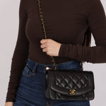 Chanel 1995 Lambskin Small Diana Flap 24K GP - FashioNica
