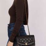 Chanel 1995 Lambskin Small Diana Flap 24K GP - FashioNica