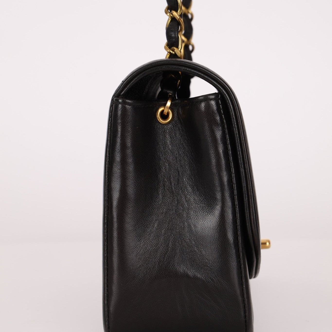 Chanel 1995 Lambskin Small Diana Flap 24K GP - FashioNica
