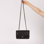 Chanel 1995 Lambskin Small Diana Flap 24K GP - FashioNica