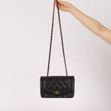 Chanel 1995 Lambskin Small Diana Flap 24K GP - FashioNica